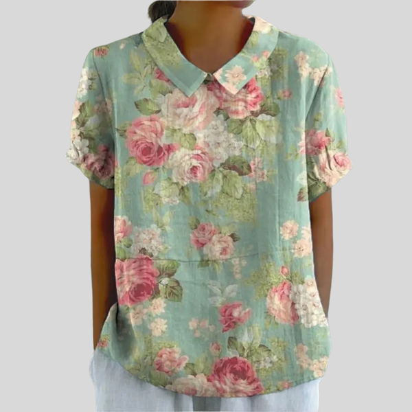 Haut Fleuri Confort Élégant