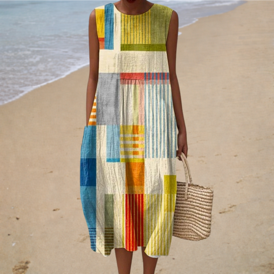 Mélanie – Robe Color-Block