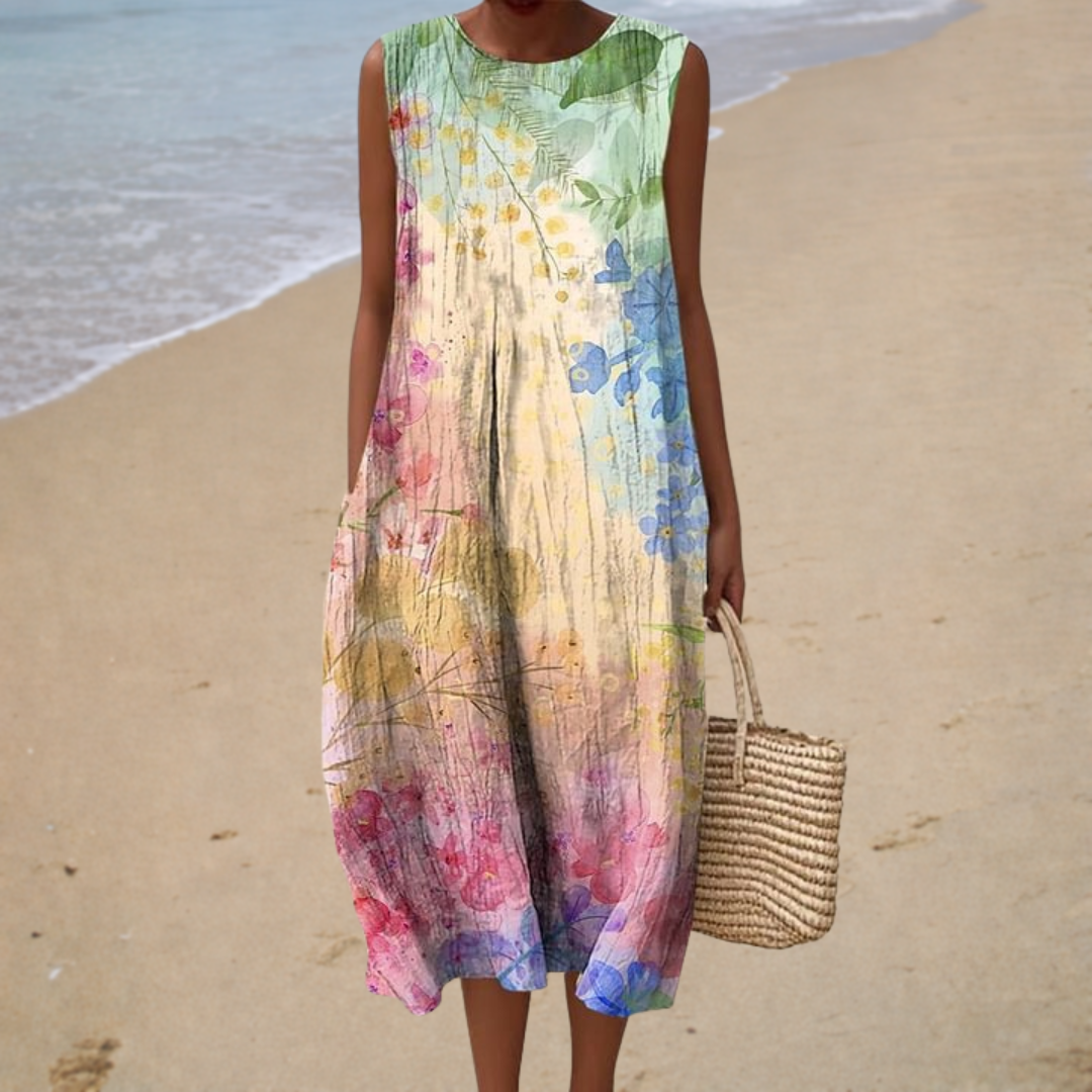 Joséphine – Robe Fleurs Colorées