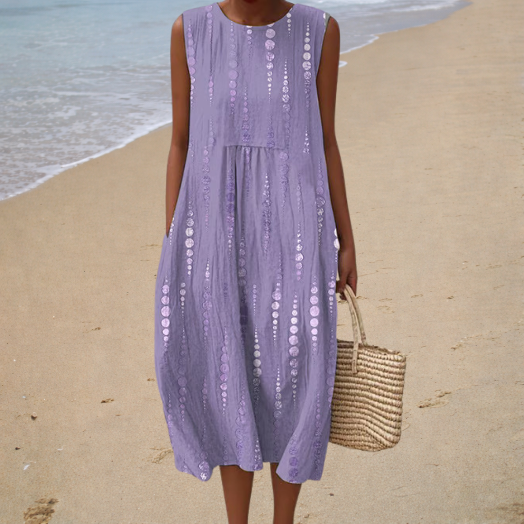 Fanny – Robe à Pois Violets