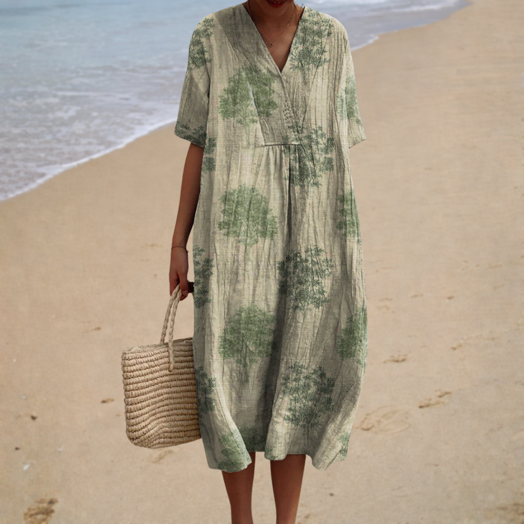 Emma – Robe Verte Bucolique